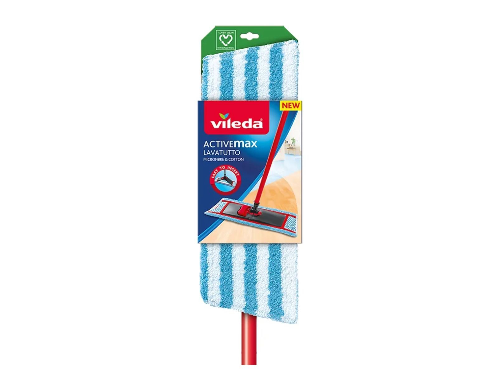 Mop płaski Active Max VILEDA Mop+Kij 167248